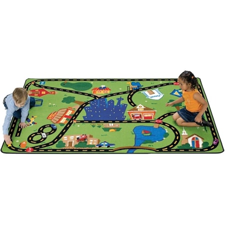 Carpets For Kids Carpets For Kids 1015 Cruisin A Round the Town 6  ft. x 9 ft. Rectangle Carpet 1015